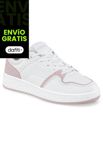 Tenis Urbanos Dagin Blanco-Rosa Croydon Para Mujer Croydon