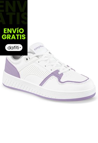 Tenis Urbanos Dagin Blanco-Lila Croydon Para Mujer Croydon