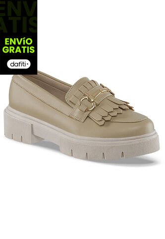Mocasines Florist Beige Croydon Para Mujer Croydon