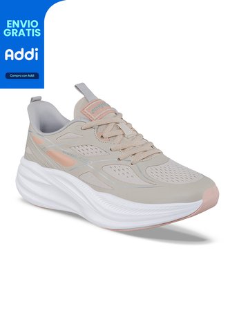 Tenis Running Xudok Beige Croydon Para Mujer Croydon