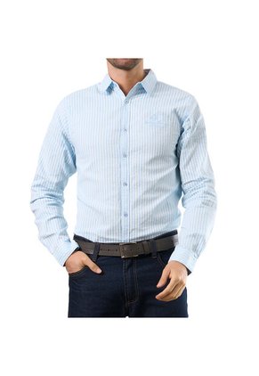 Camisa Alejandro Azul Para Hombre Croydon