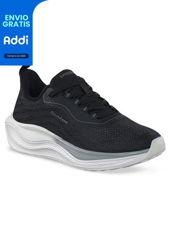 Tenis Running Seph Negro-Gris Croydon Para Mujer Croydon