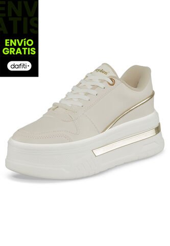 Tenis Eliz Beige Para Mujer Croydon Croydon