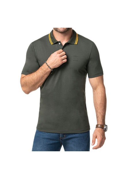 Camiseta Polo Felipe Verde Para Hombre Croydon