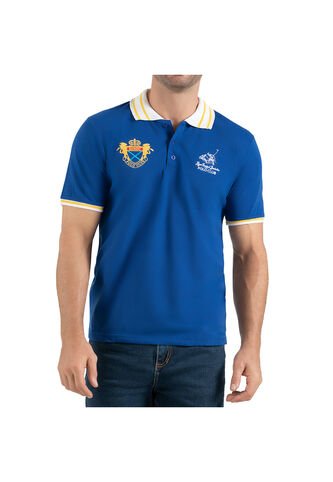 Camiseta Polo Jhon Azul Para Hombre Croydon Croydon