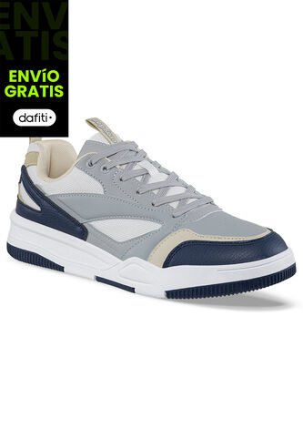 Tenis Urbanos Lynco Gris-Azul Para Hombre Croydon Croydon