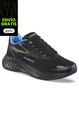 Tenis Running Nictel Negro-Negro Para Mujer Croydon Croydon