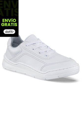 Tenis Colegio Roblo Blanco Para Niño Y Niña Croydon Croydon