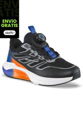 Tenis Running Furam Negro-M.Color Croydon Para Niño Croydon