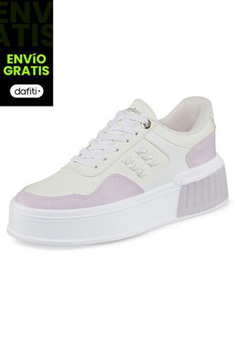 Tenis Kamali Blanco-Lila Para Mujer Croydon Croydon