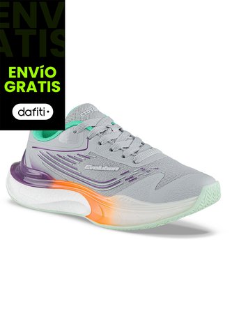 Tenis Running Mupu Gris-Naranja Croydon Para Mujer Croydon