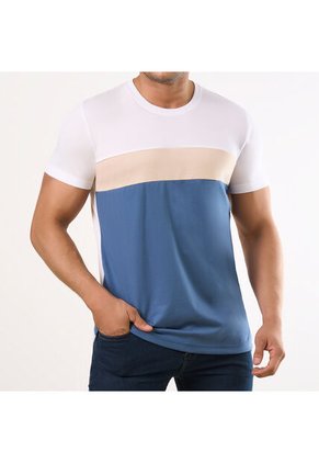 Camiseta Victor Azul Para Hombre Croydon