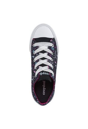 Tenis Casuales Portia Bajo Negro Croydon Para Niña