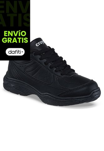 Tenis Colegial 10 New Negro Para Niño Y Niña Croydon Croydon