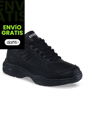Tenis Colegial 10 New Negro Para Niño Y Niña Croydon