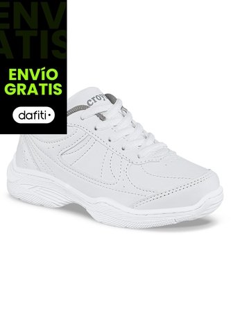 Tenis Colegial 10 New Blanco Para Niño Y Niña Croydon Croydon