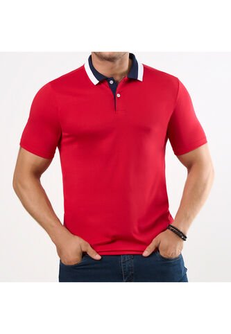 Camiseta Polo Lucas Rojo Para Hombre Croydon Croydon
