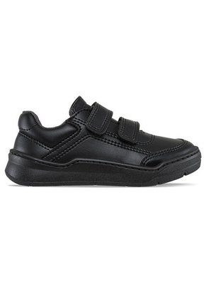Tenis Colegio Roblo Velcro Negro Para Niño Y Niña Croydon