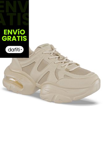 Tenis Urbanos Rini Beige Croydon Para Mujer Croydon