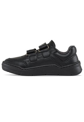 Tenis Colegio Roblo Velcro Negro Para Niño Y Niña Croydon
