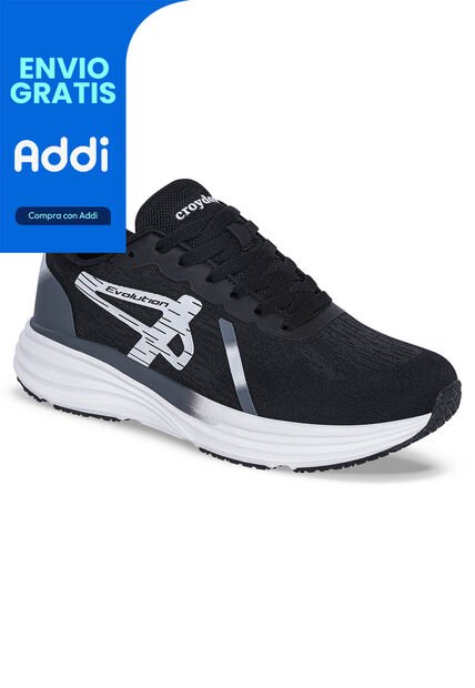 Tenis Running Rezon Negro Croydon Para Hombre