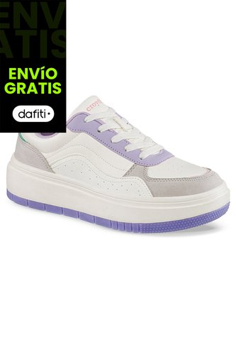 Tenis Urbanos Ilyra Beige-Mora Croydon Para Mujer Croydon