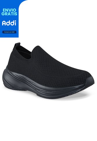 Tenis Para Caminar Shuy Negro-Negro Croydon Para Hombre Croydon