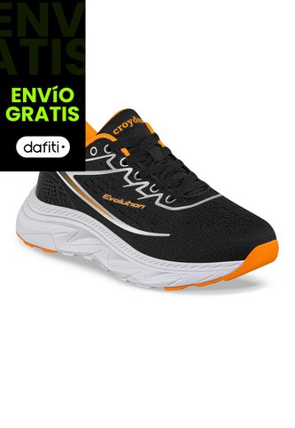 Tenis Running Yuluk Negro Croydon Para Niño Croydon
