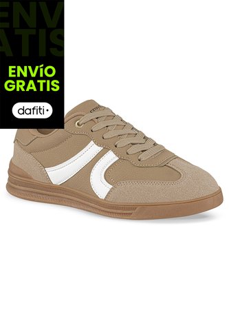 Tenis Sona Beige-Blanco Croydon Para Mujer Croydon