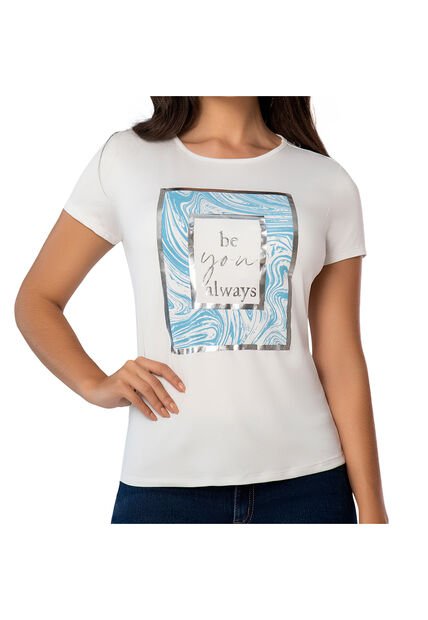 Camiseta Sol Blanco Para Mujer Croydon