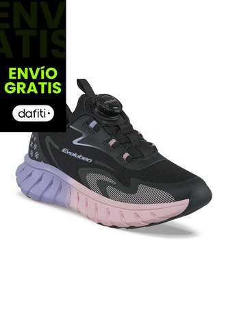 Tenis Running Pufit Negro Croydon Para Niña Croydon