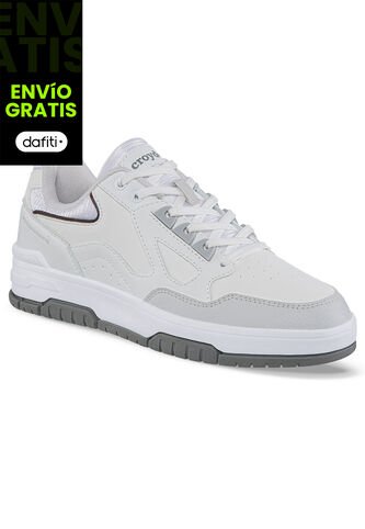 Tenis Urbanos Hurx Blanco-Gris Para Hombre Croydon Croydon