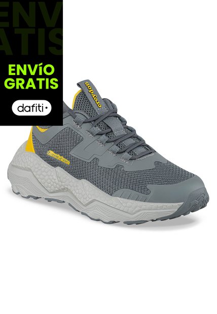 Tenis Running Simof Gris Croydon Para Niño