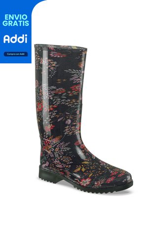 Botas Lluvia Nao Negro Croydon Para Mujer Croydon