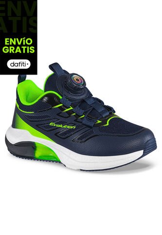 Tenis Running Furam Azul Osc Croydon Para Niño Croydon