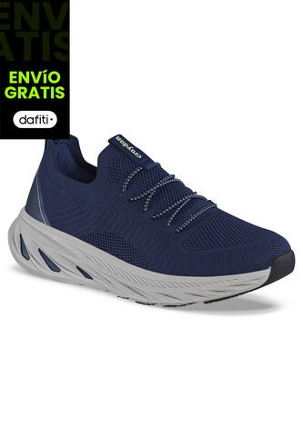 Tenis Para Caminar Sefican Azul Osc Croydon Para Hombre Croydon