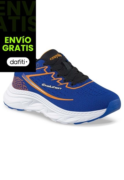 Tenis Running Yuluk Azul Croydon Para Niño