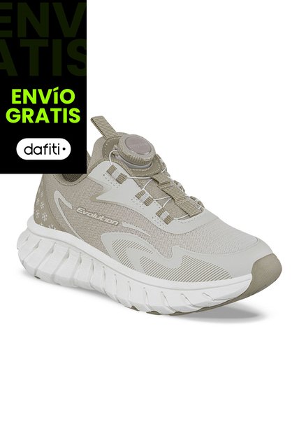 Tenis Running Pufit Beige Croydon Para Niña