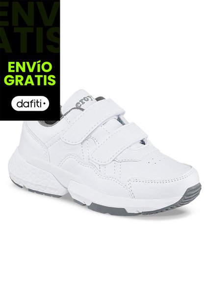 Tenis Escolares Xcoleg V Blanco Para Niño Croydon