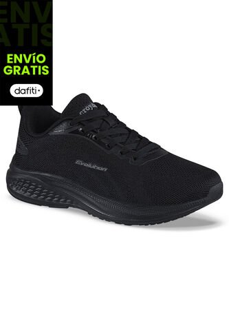 Tenis Running Zelar Negro-Negro Croydon Para Mujer Croydon