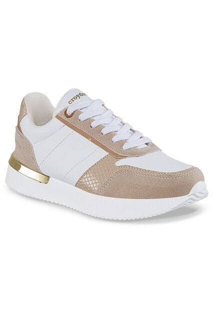 Tenis Urbanos Nuray Blanco-Rosa Croydon Para Mujer