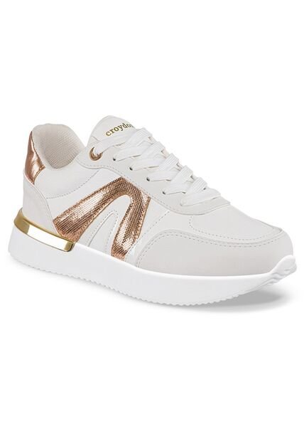 Tenis Urbanos Alice Blanco-Oro Croydon Para Mujer