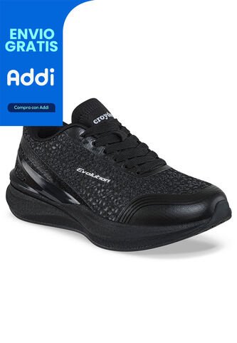 Tenis Running Jorica Negro-Negro Croydon Para Mujer Croydon