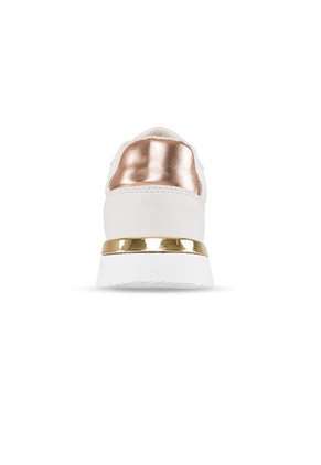 Tenis Urbanos Alice Blanco-Oro Croydon Para Mujer