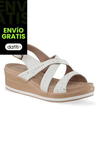 Sandalias Tacón Andrey Blanco Croydon Para Mujer Croydon
