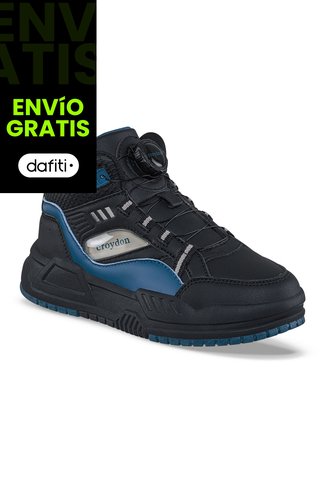Tenis Urbanos Fomas Negro Croydon Para Niño Croydon