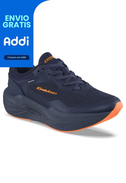 Tenis Running Zimon Azul Osc Croydon Para Hombre