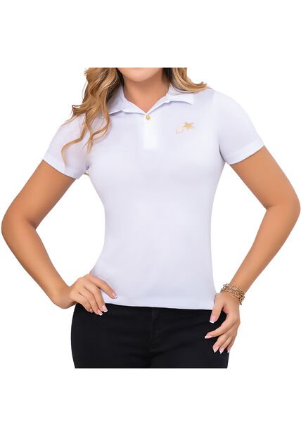Blusa Polo Andrea Blanco Para Mujer Croydon