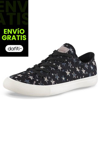Tenis Budur Bajo Negro Croydon Para Mujer Croydon