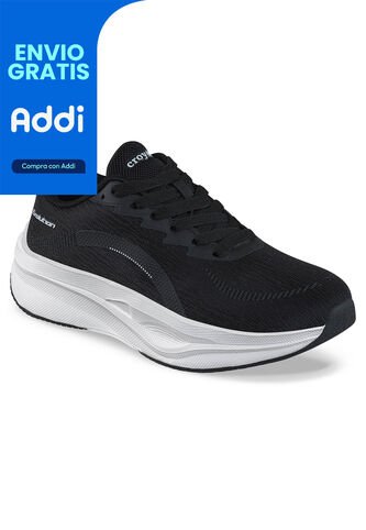 Tenis Running Facod Negro-Blanco Croydon Para Mujer Croydon